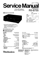 Technics - RSB-755 - Service manual 